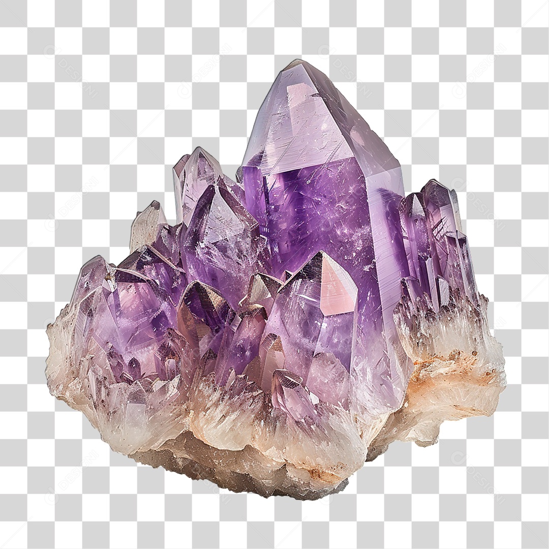 Cristal Roxo PNG Transparente