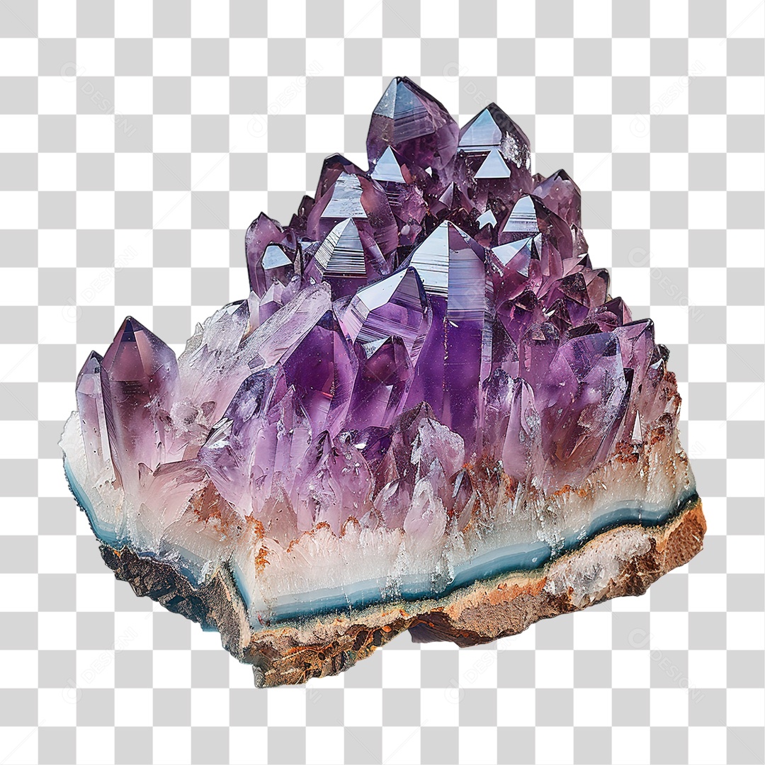 Cristal Roxo PNG Transparente