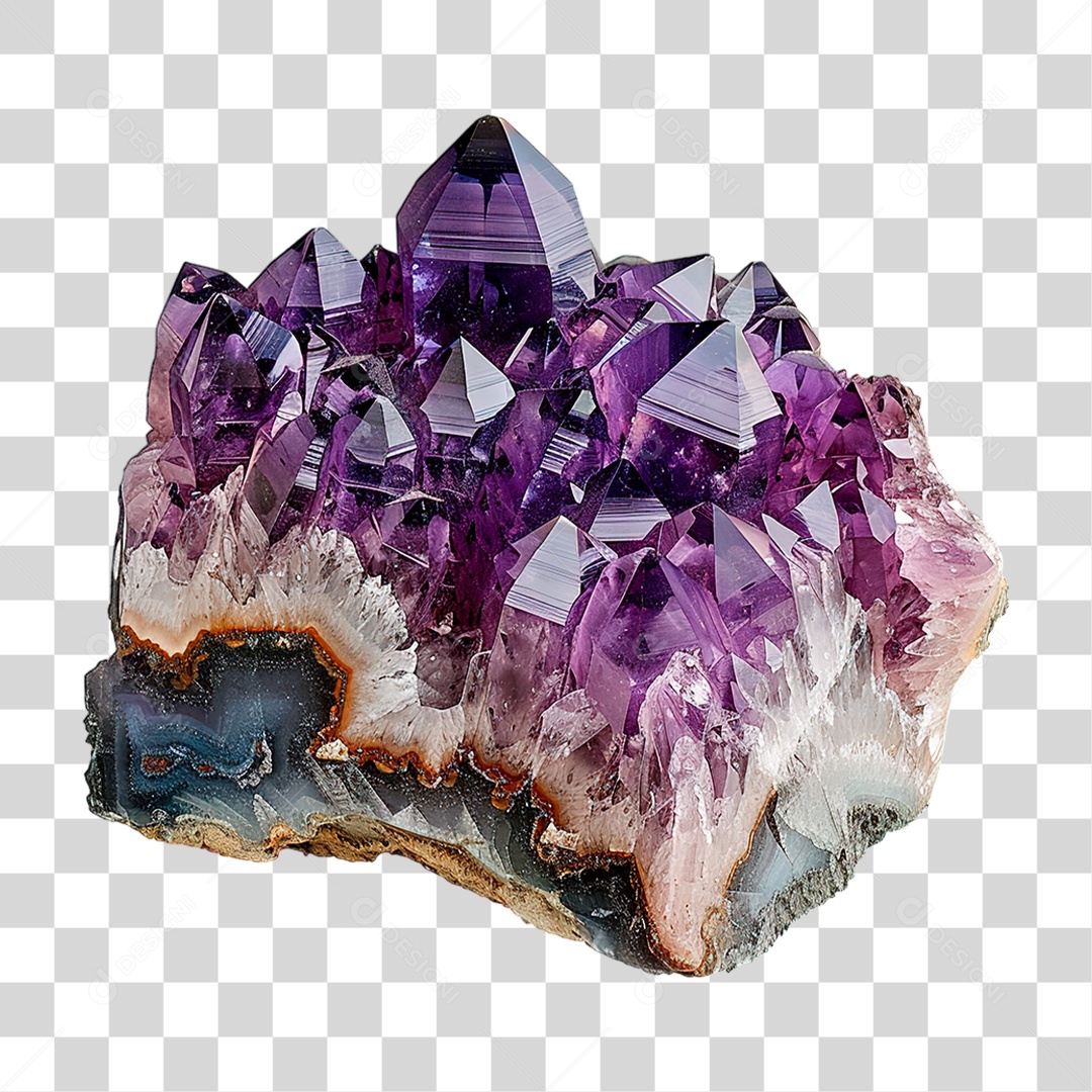 Cristal Roxo PNG Transparente