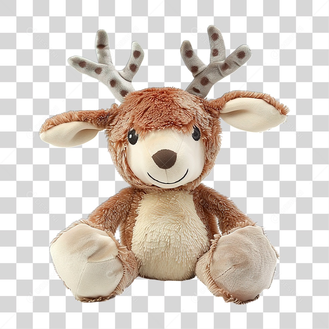 Cervo de Pelúcia PNG Transparente