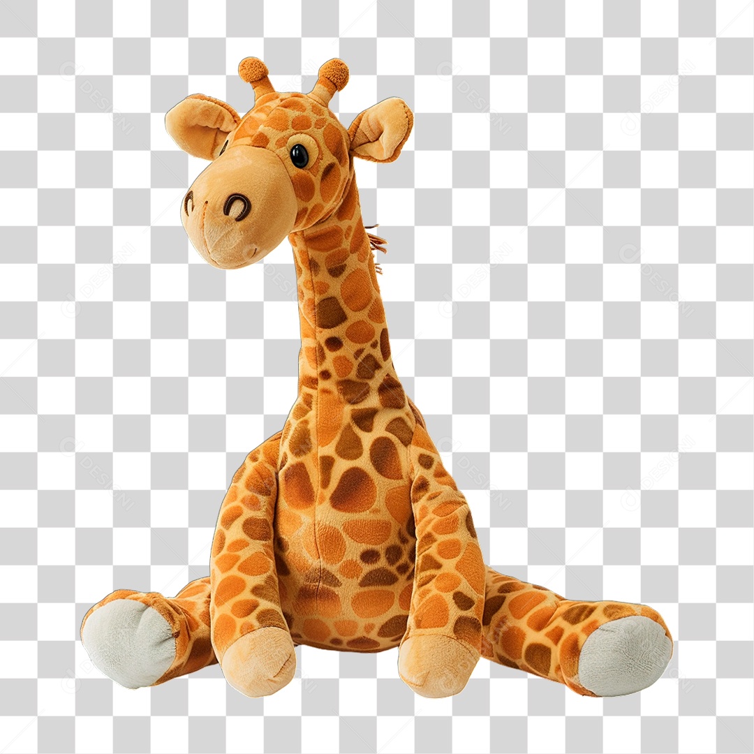 Girafa de Pelúcia PNG Transparente