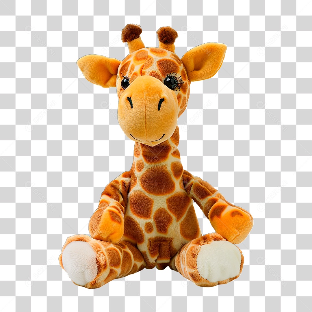 Girafa de Pelúcia PNG Transparente