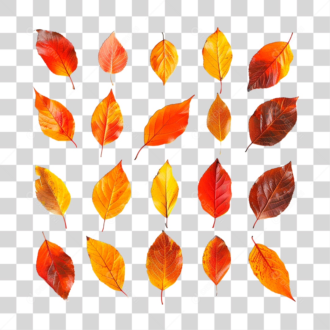 Folhas de Outono PNG Transparente