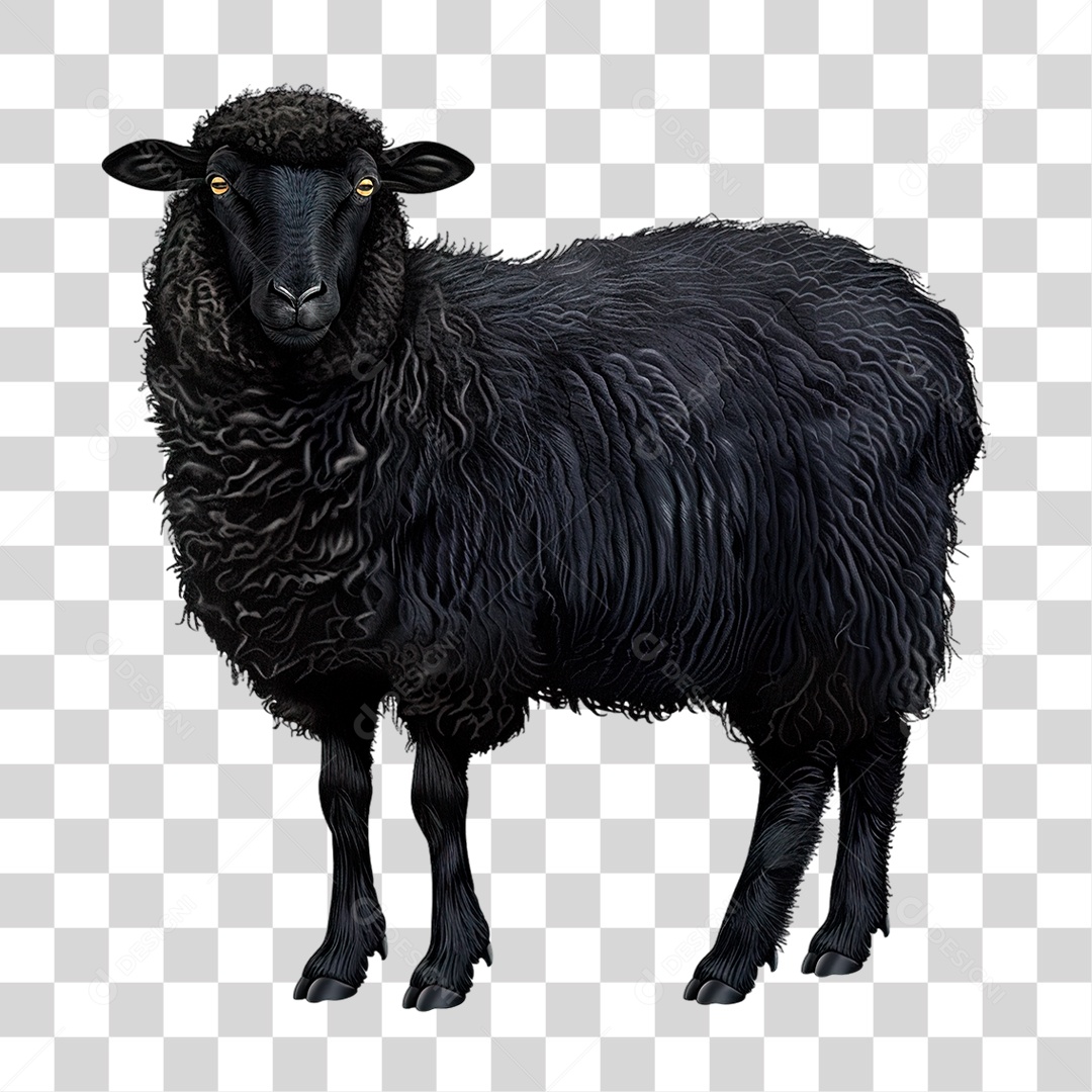 Cabra Preta PNG Transparente