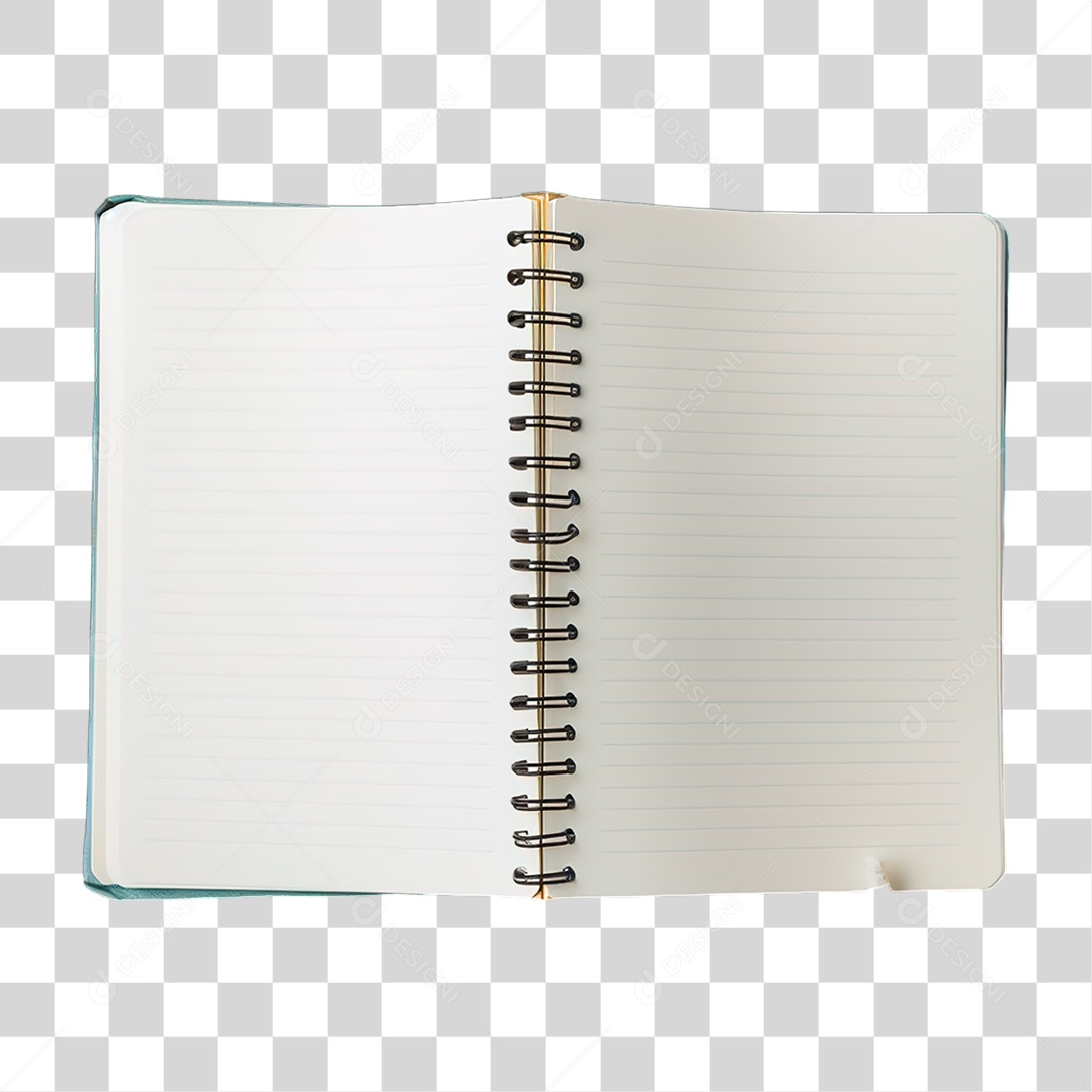 Caderno Aberto PNG Transparente