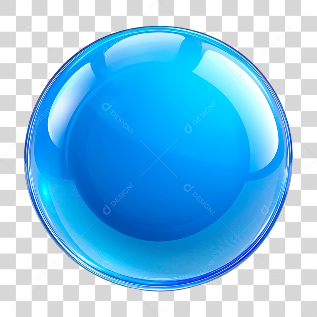 Bola Azul PNG Transparente