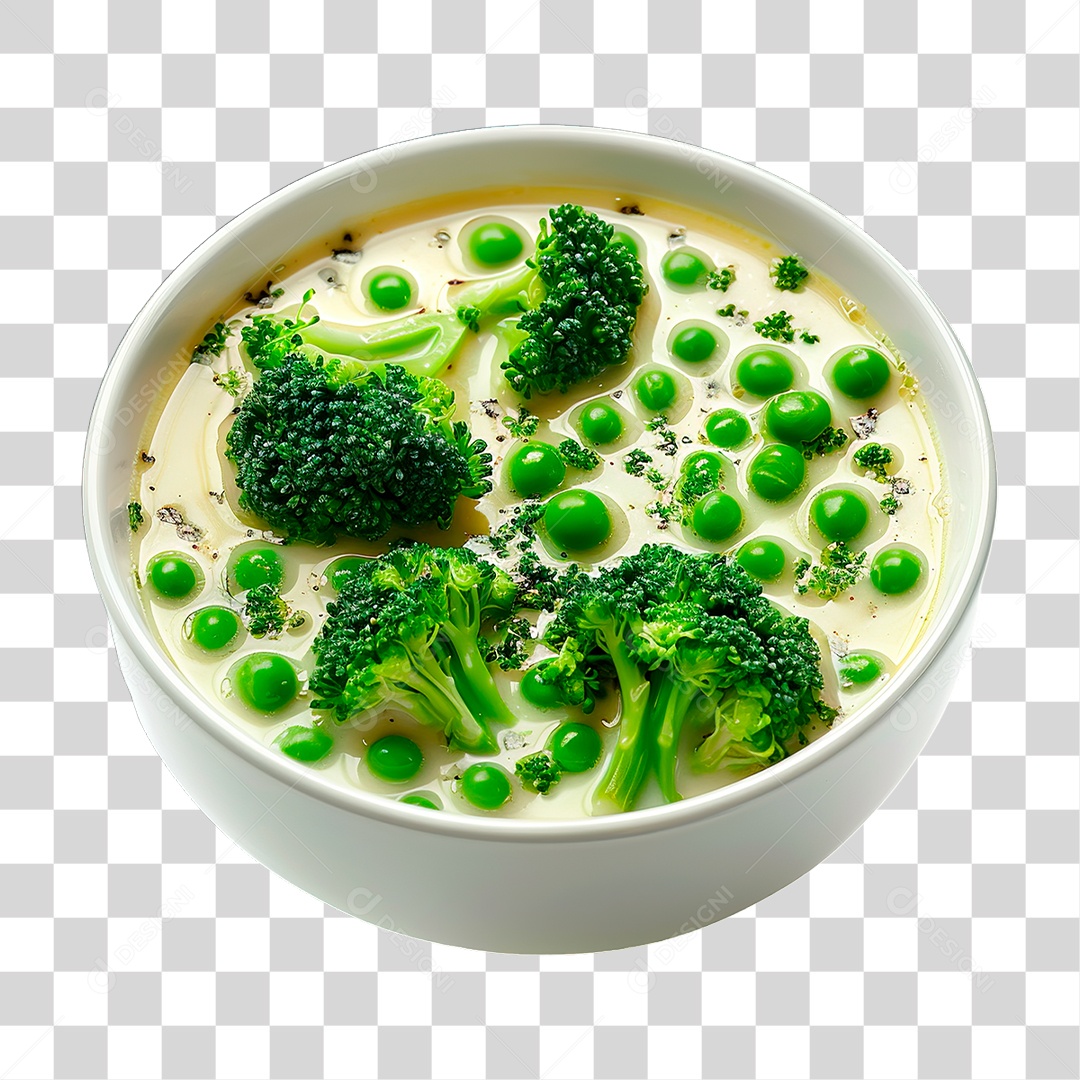 Sopa com Vegetais PNG Transparente