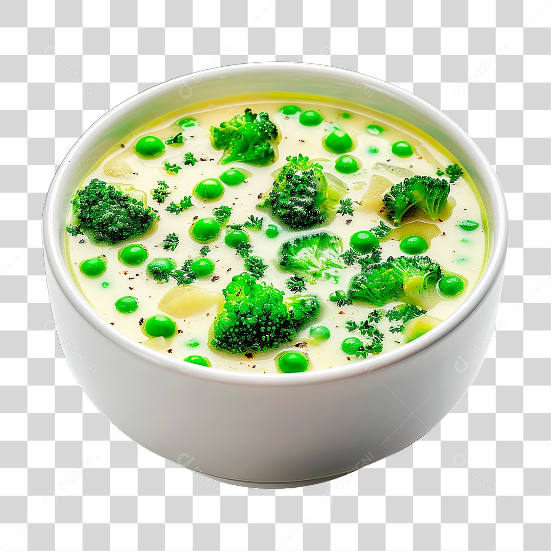 Sopa com Vegetais PNG Transparente