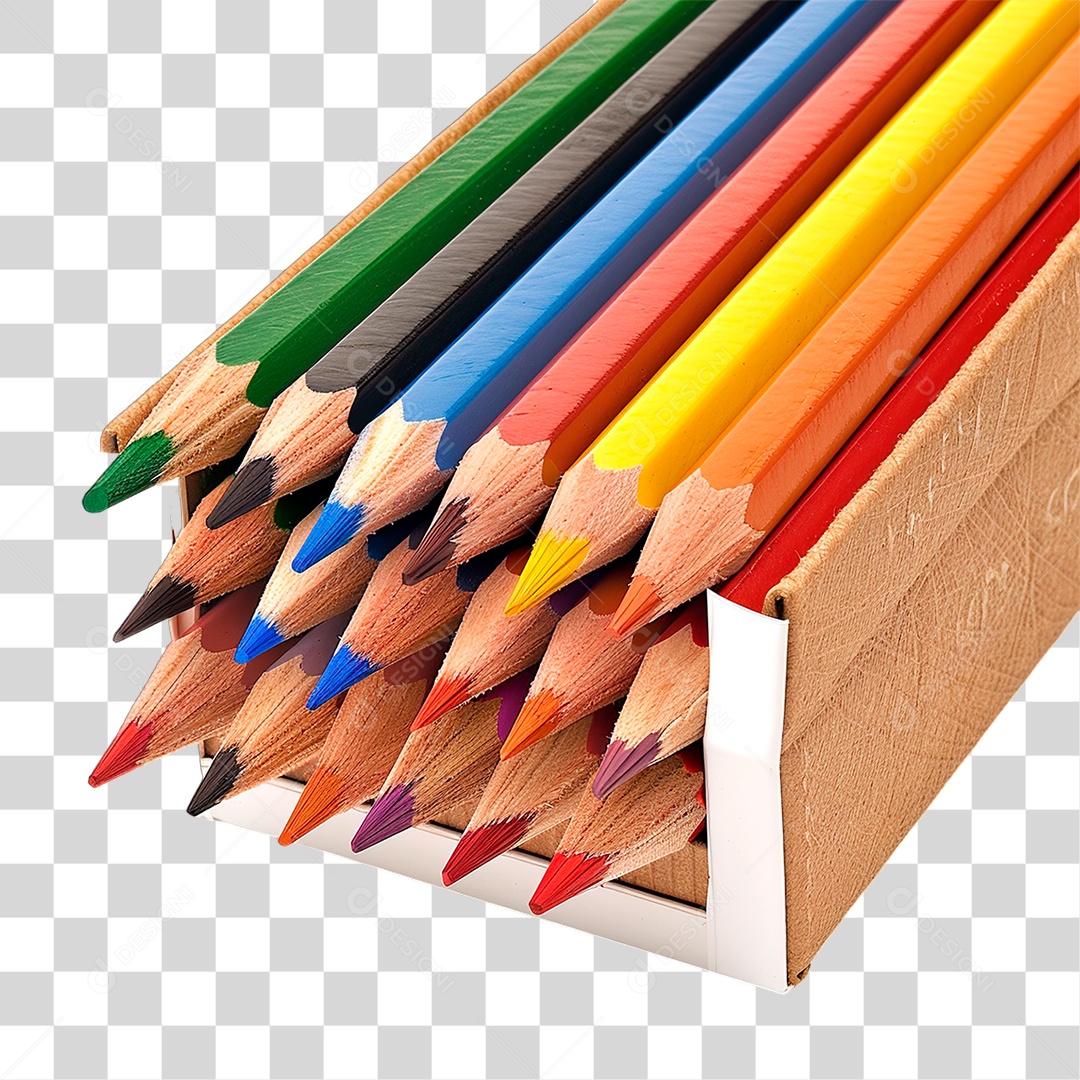 Lápis de Cor PNG Transparente