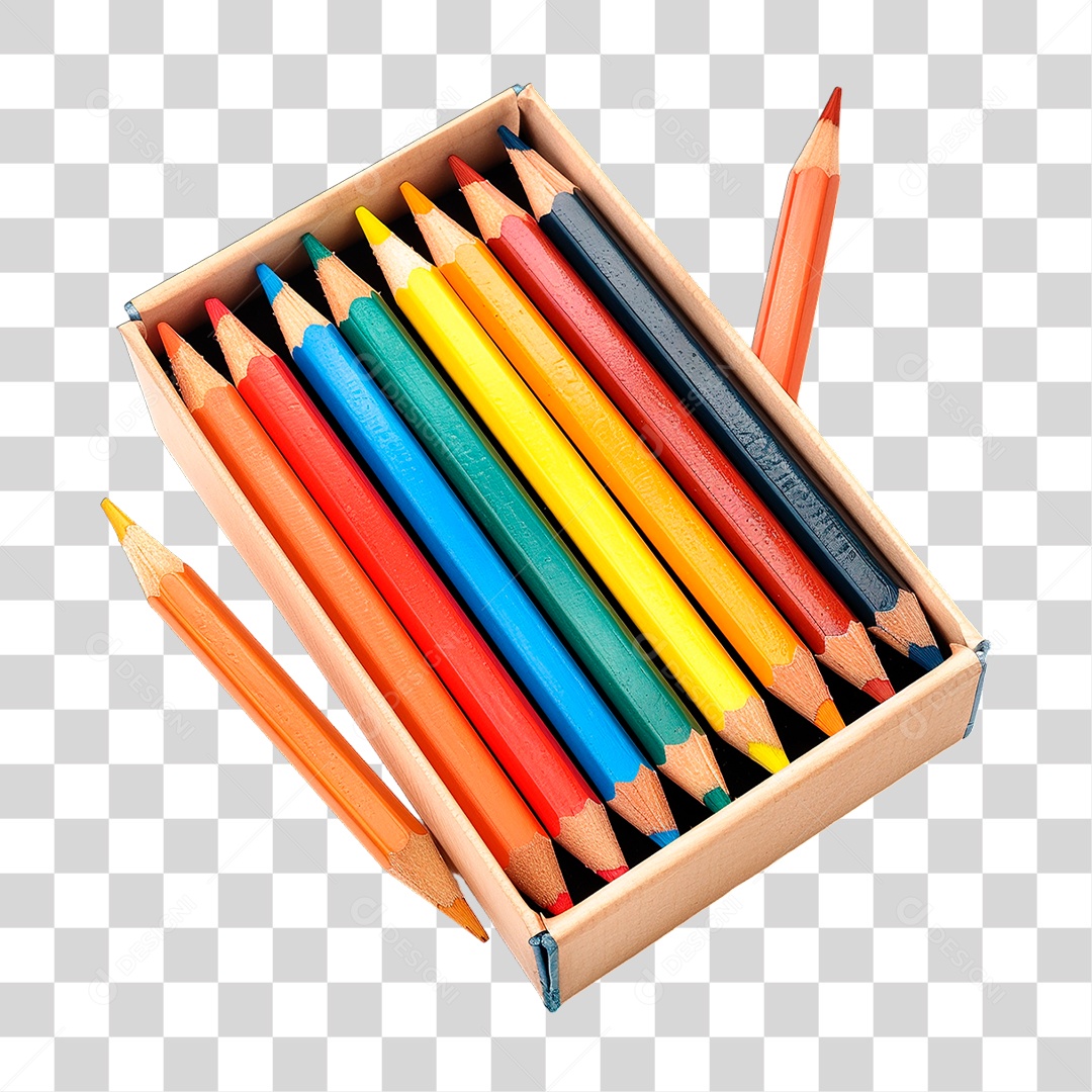 Lápis de Cor PNG Transparente