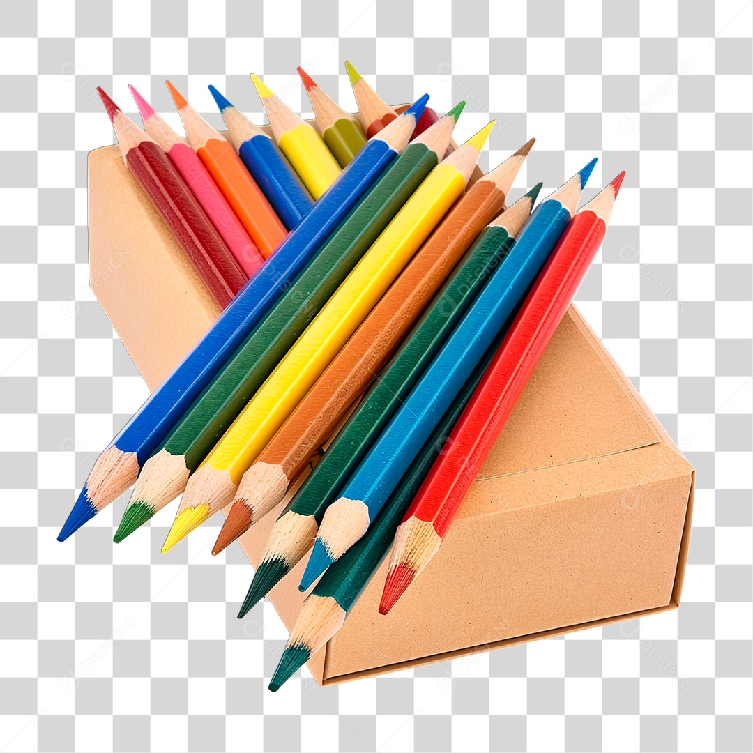 Lápis de Cor PNG Transparente