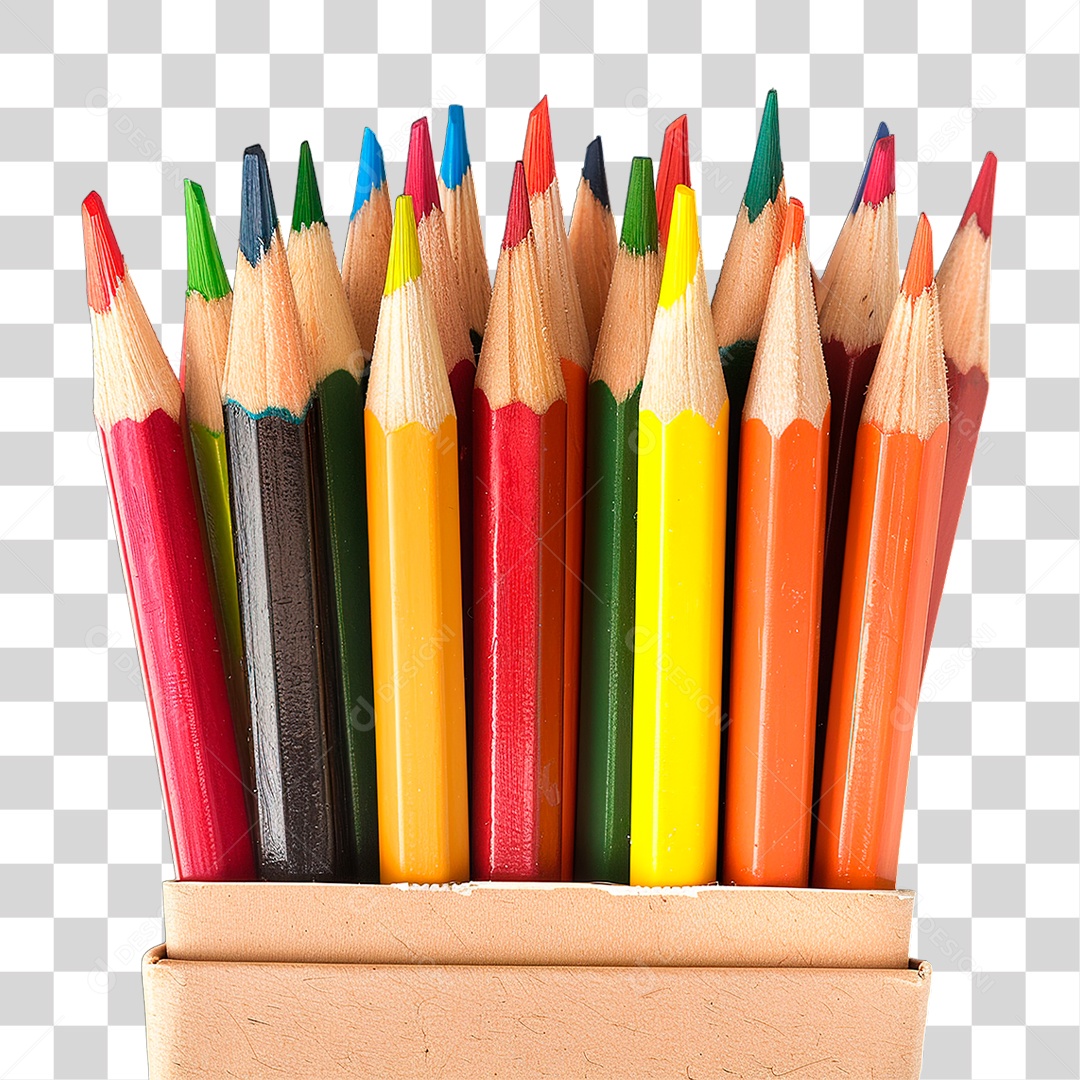 Lápis de Cor PNG Transparente
