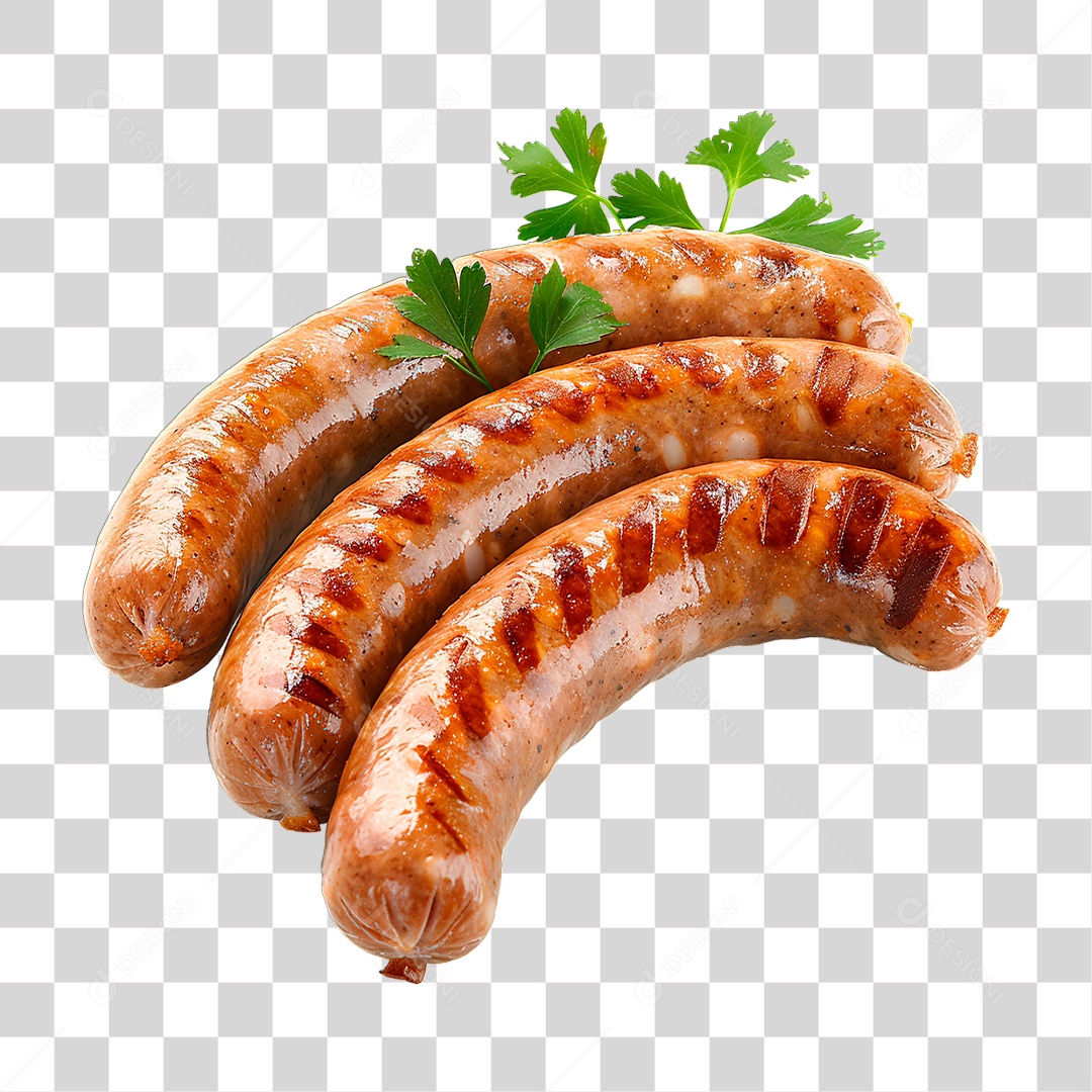 Linguiça Grelhada PNG Transparente