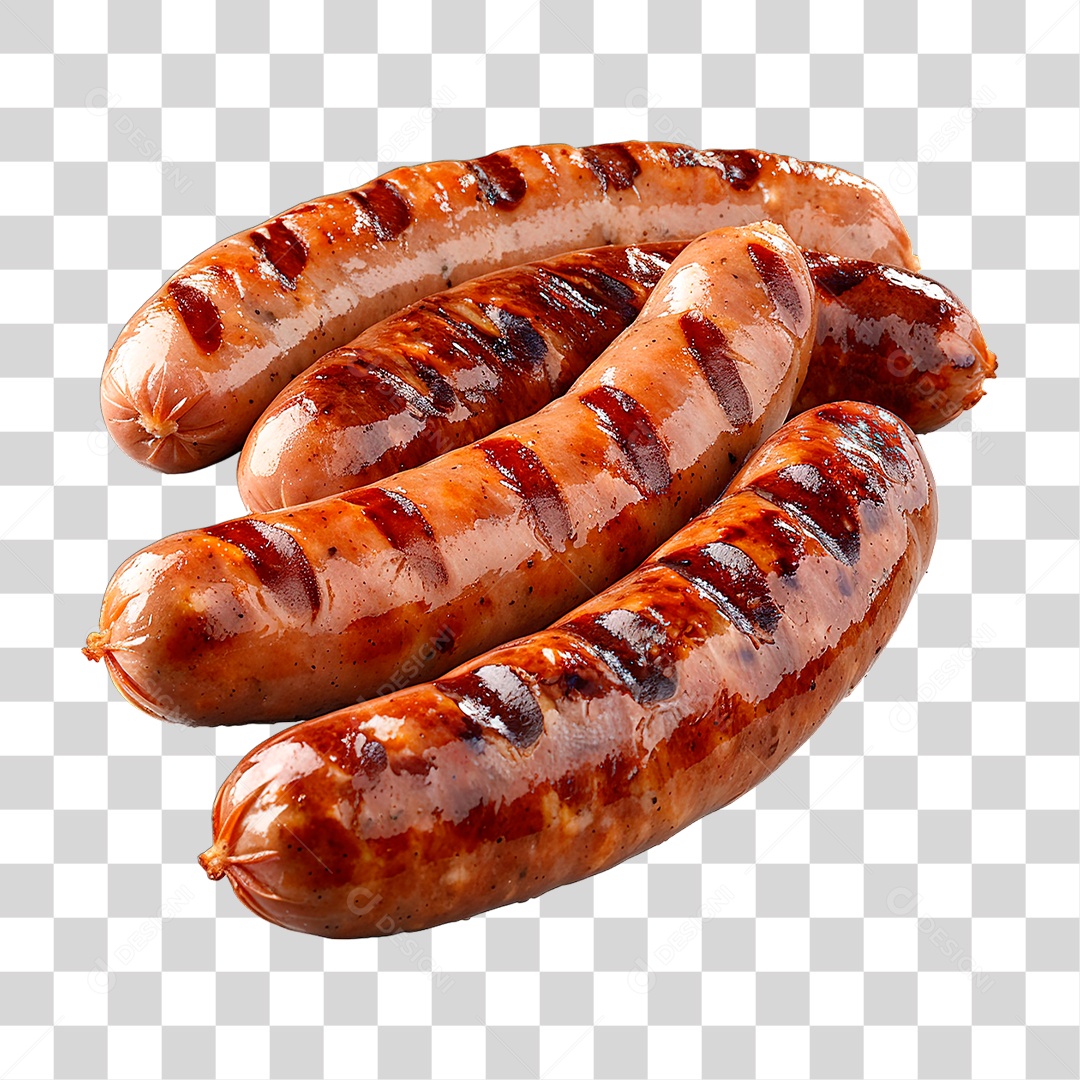 Linguiça Grelhada PNG Transparente