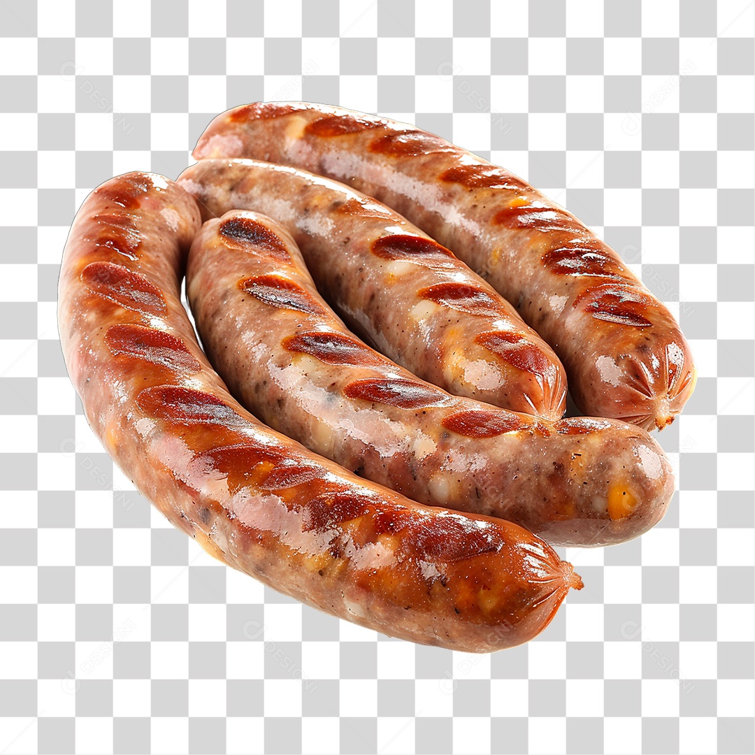 Linguiça Grelhada PNG Transparente