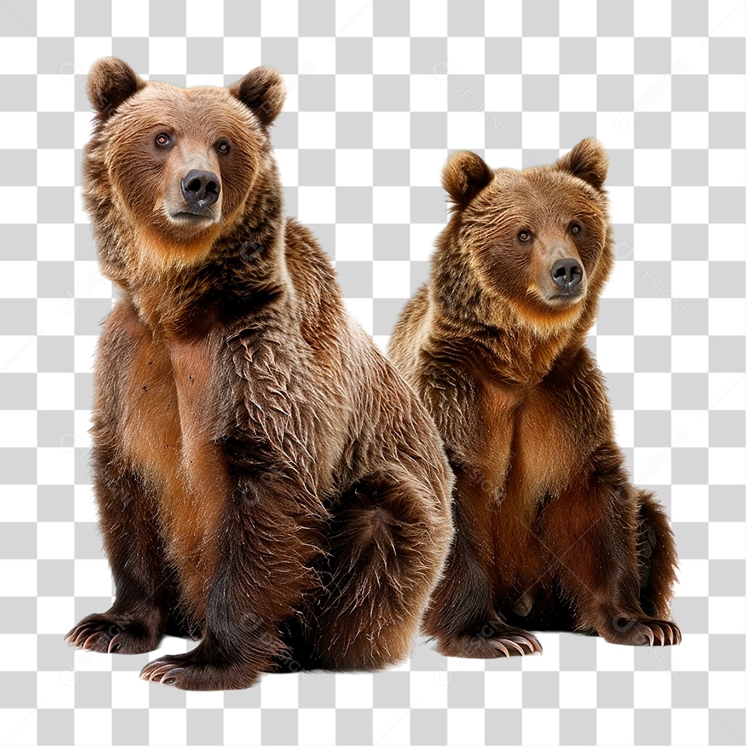 Ursos Selvagem PNG Transparente
