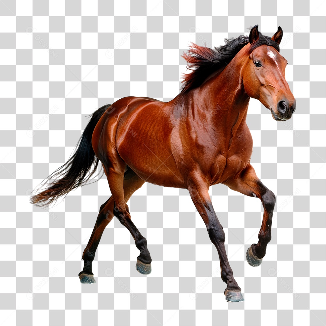 Cavalo Castanho PNG Transparente
