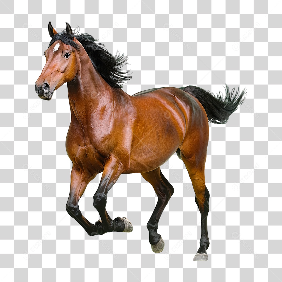 Cavalo Castanho PNG Transparente