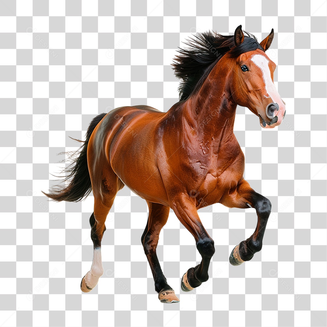 Cavalo Castanho PNG Transparente