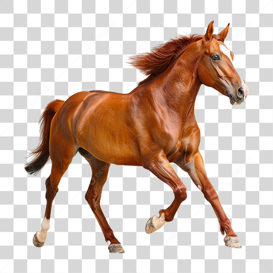 Cavalo Castanho PNG Transparente