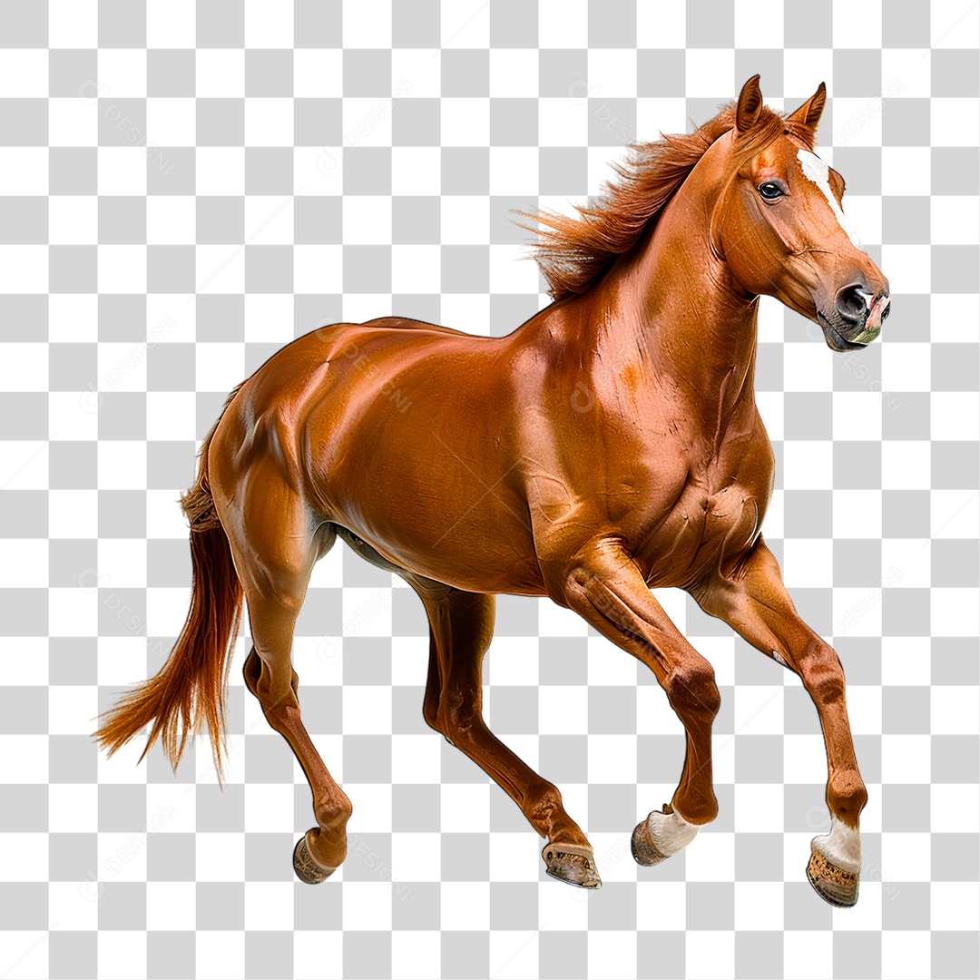Cavalo Castanho PNG Transparente