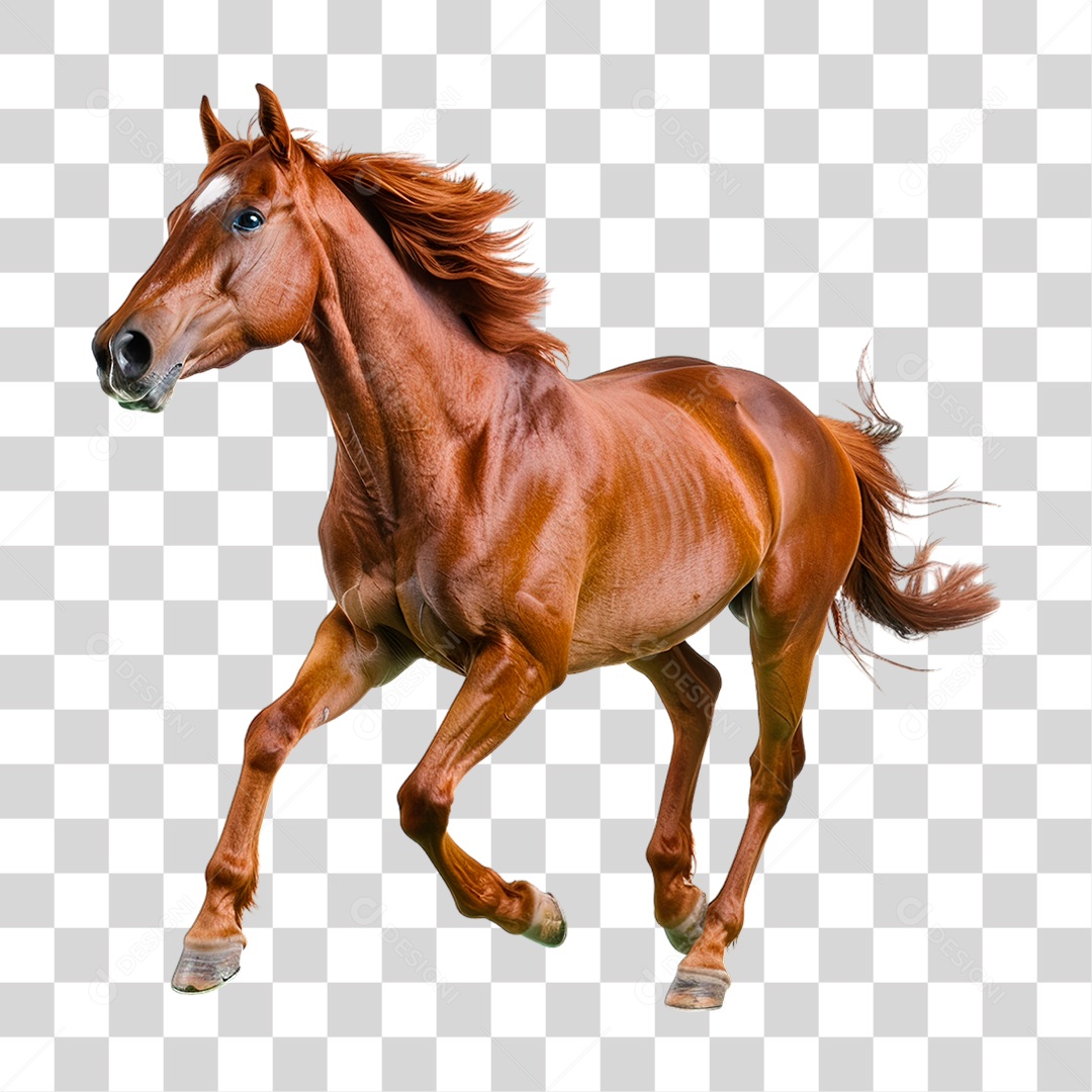 Cavalo Castanho PNG Transparente