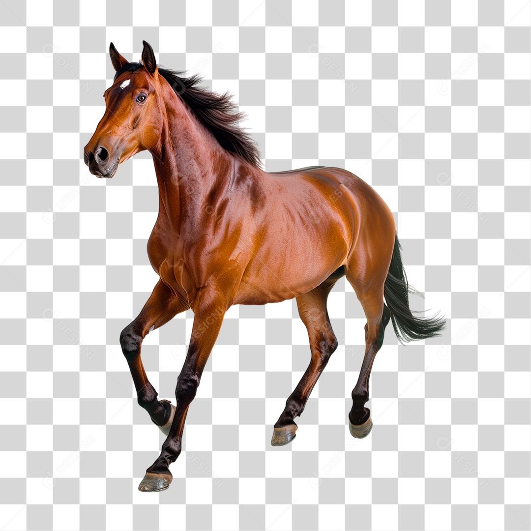 Cavalo Castanho PNG Transparente