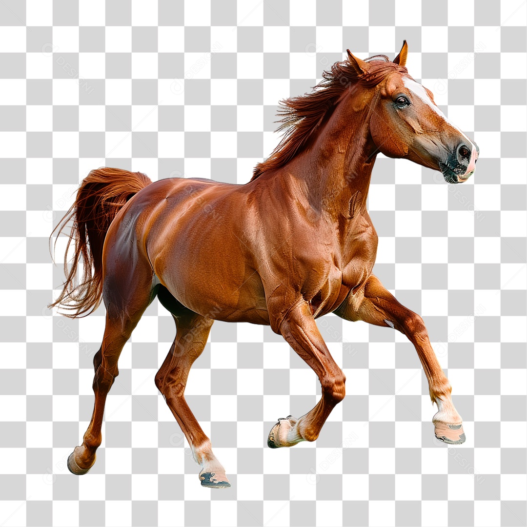 Cavalo Castanho PNG Transparente