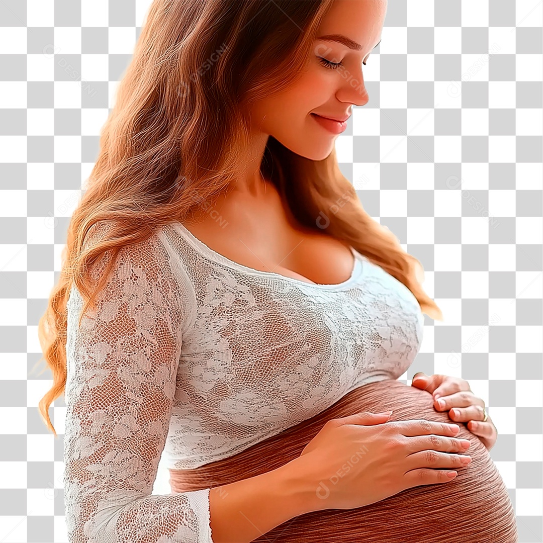 Mulher Grávida PNG Transparente