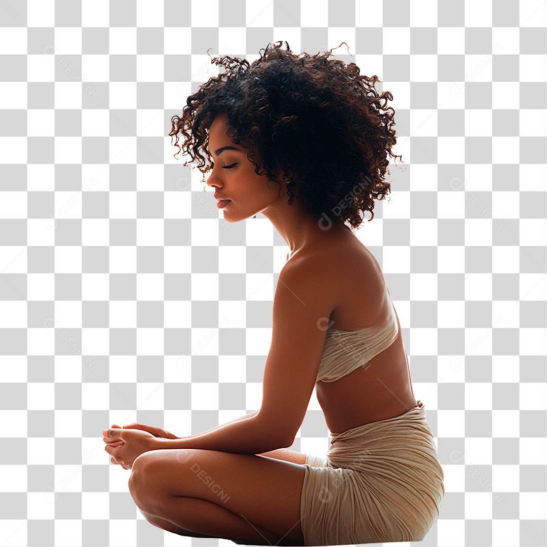 Mulher Negra PNG Transparente