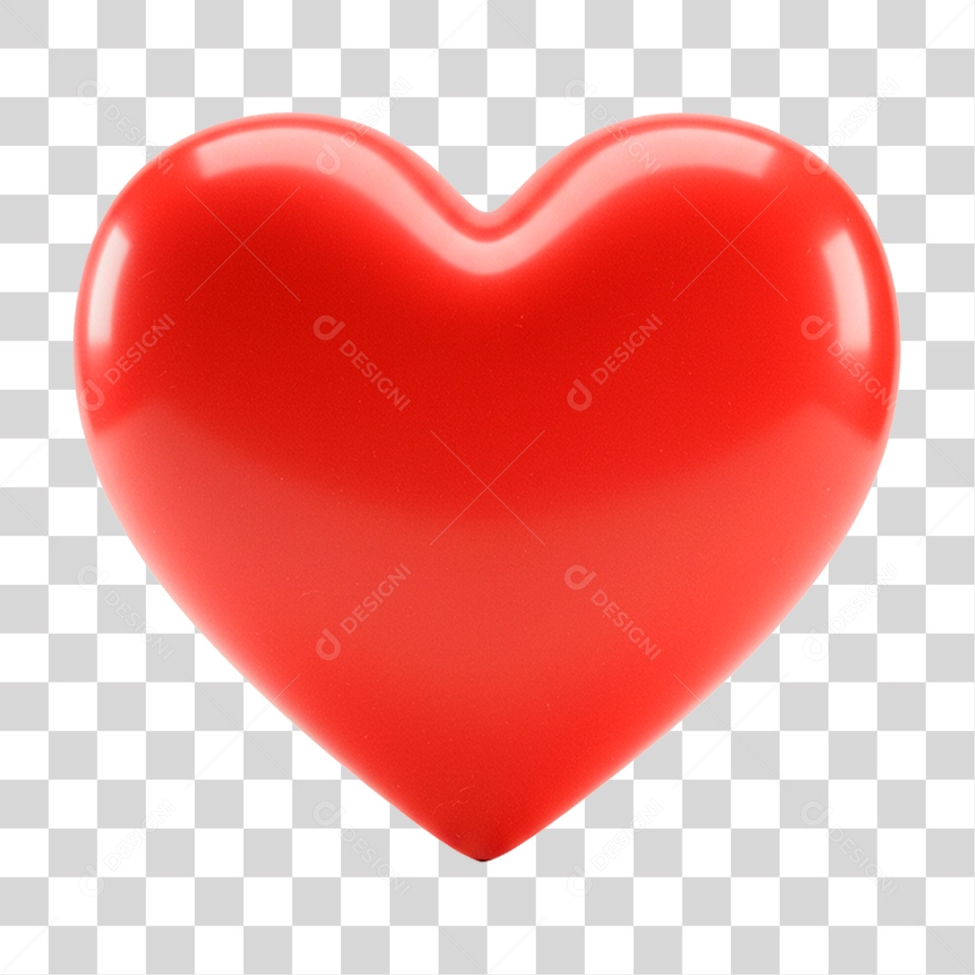 Coração Vermelho PNG Transparente