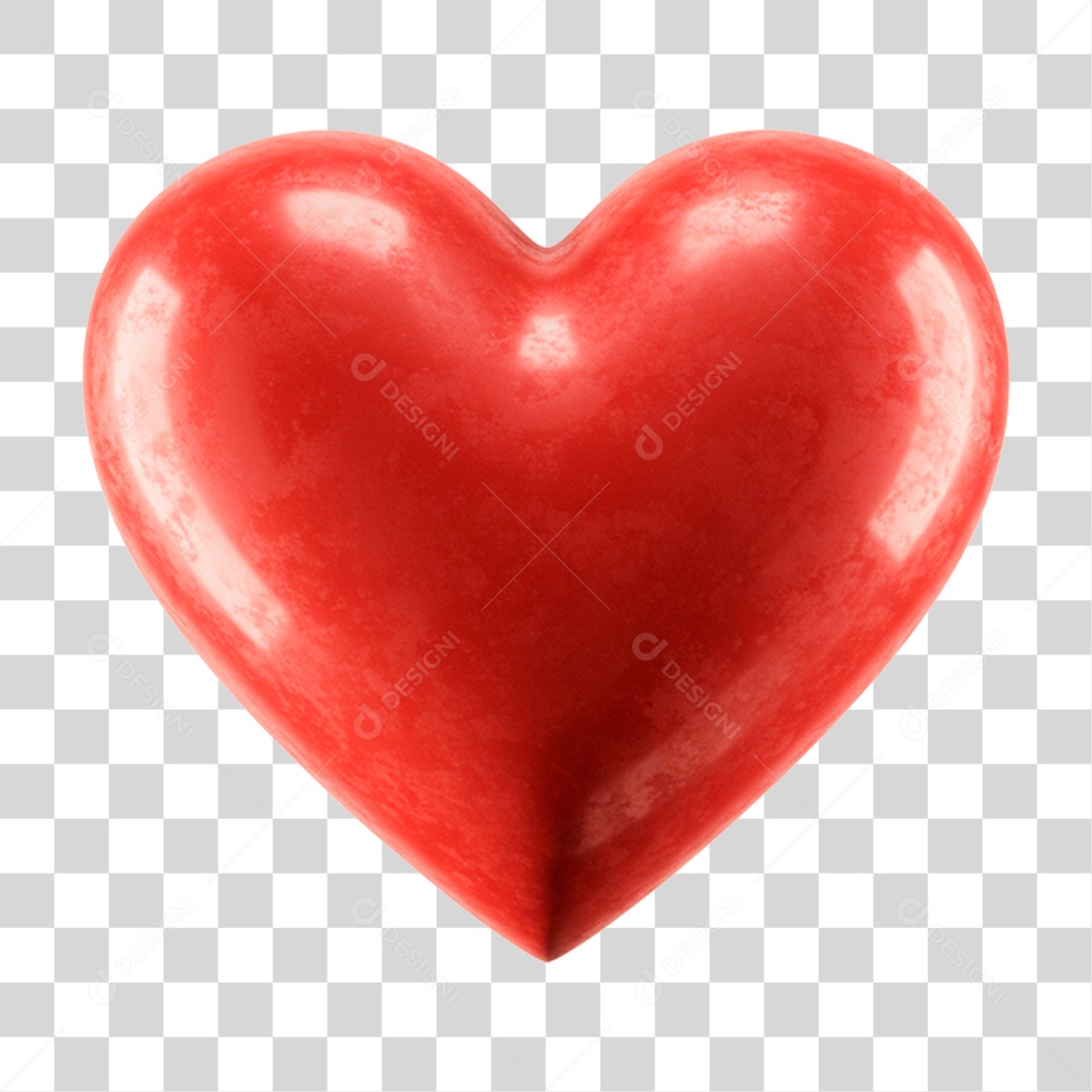 Coração Vermelho PNG Transparente