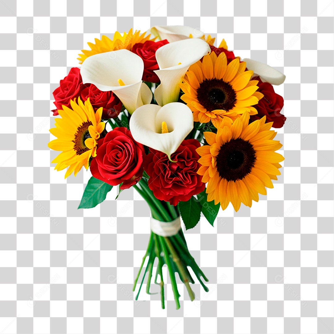 Buquê de Flores PNG Transparente