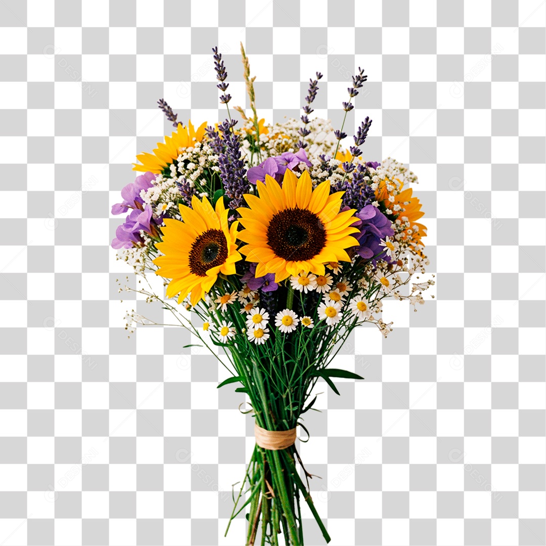 Buquê de Flores PNG Transparente