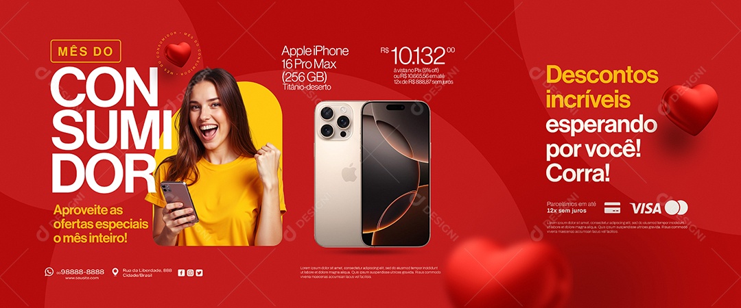 Carrossel Dia Do Consumidor 15 De Março Social Media PSD Editável