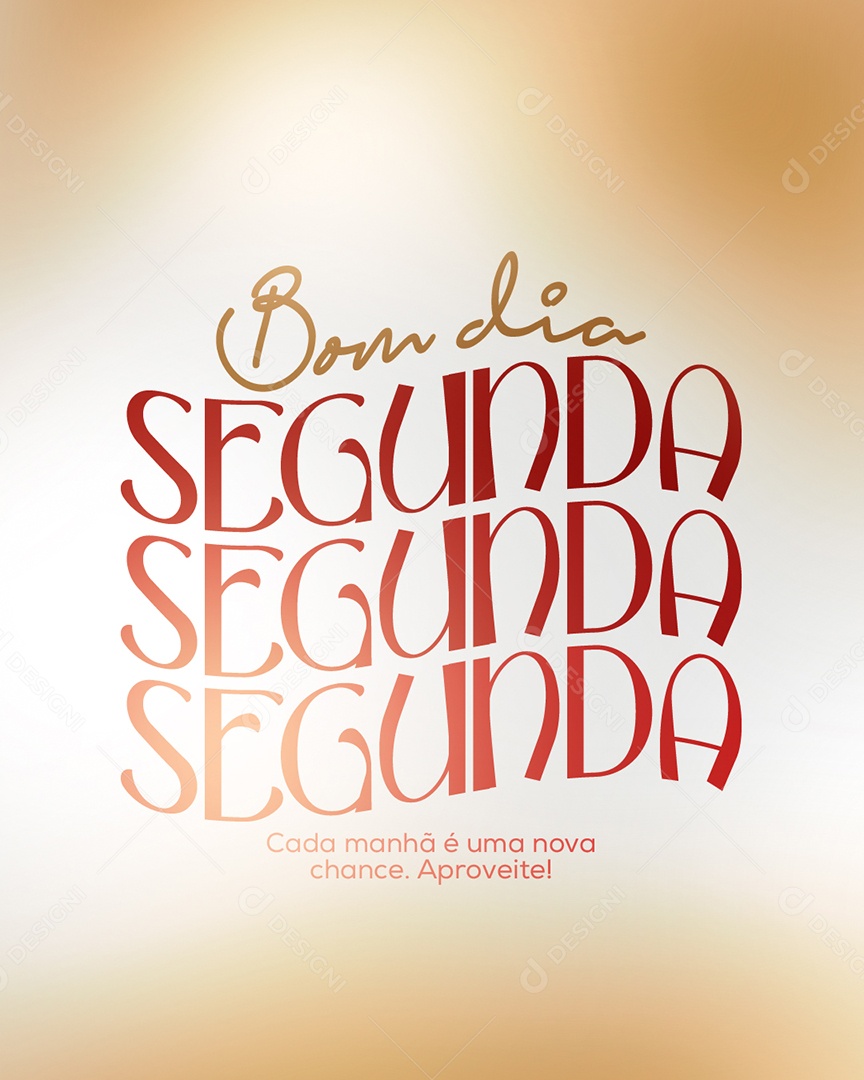 Bom Início de Semana Social Media PSD Editável