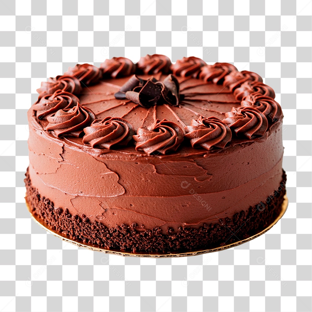 Bolo de Chocolate PNG Transparente