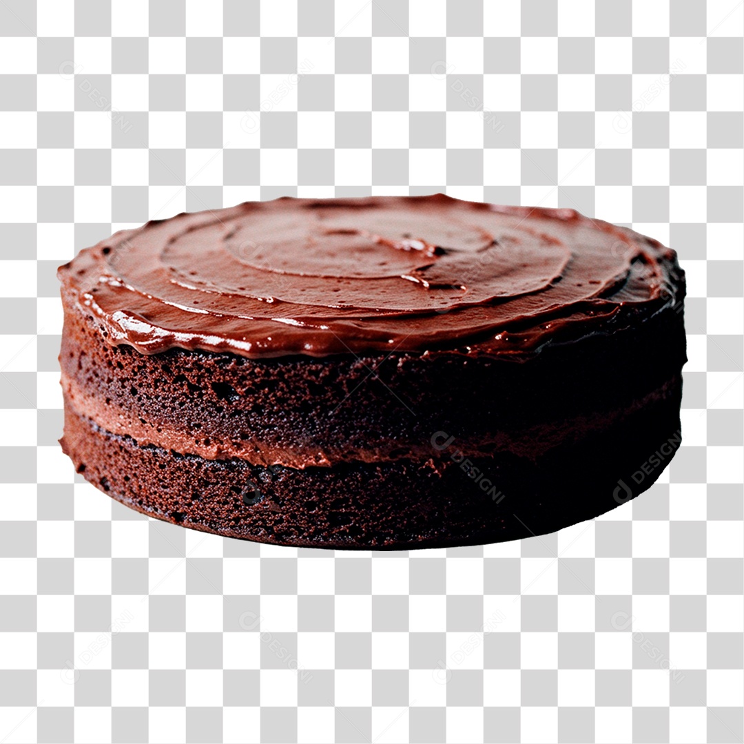 Bolo de Chocolate PNG Transparente
