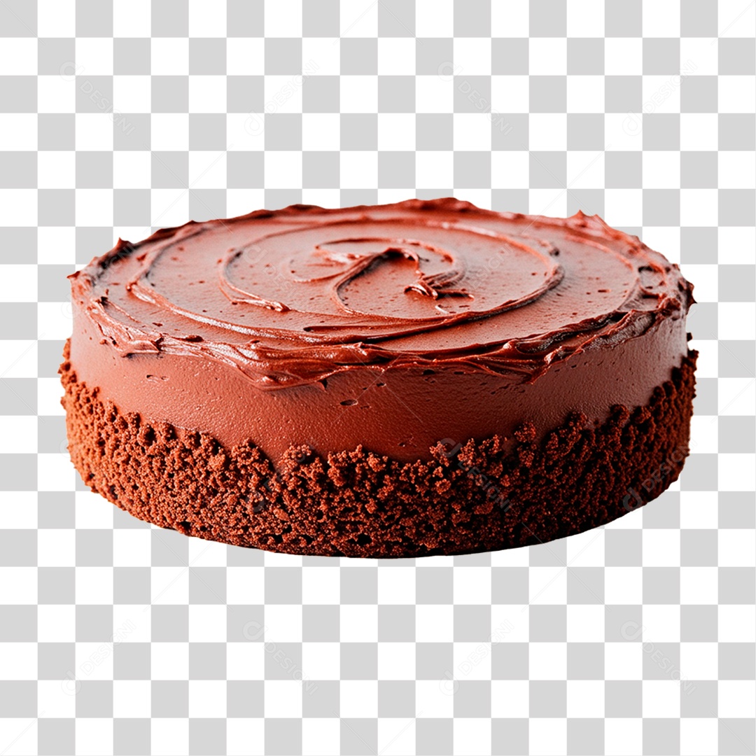 Bolo de Chocolate PNG Transparente