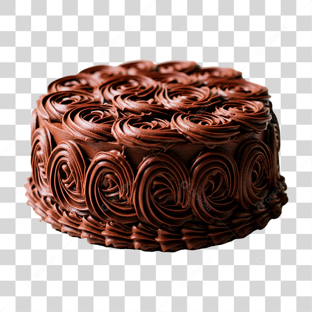 Bolo de Chocolate PNG Transparente