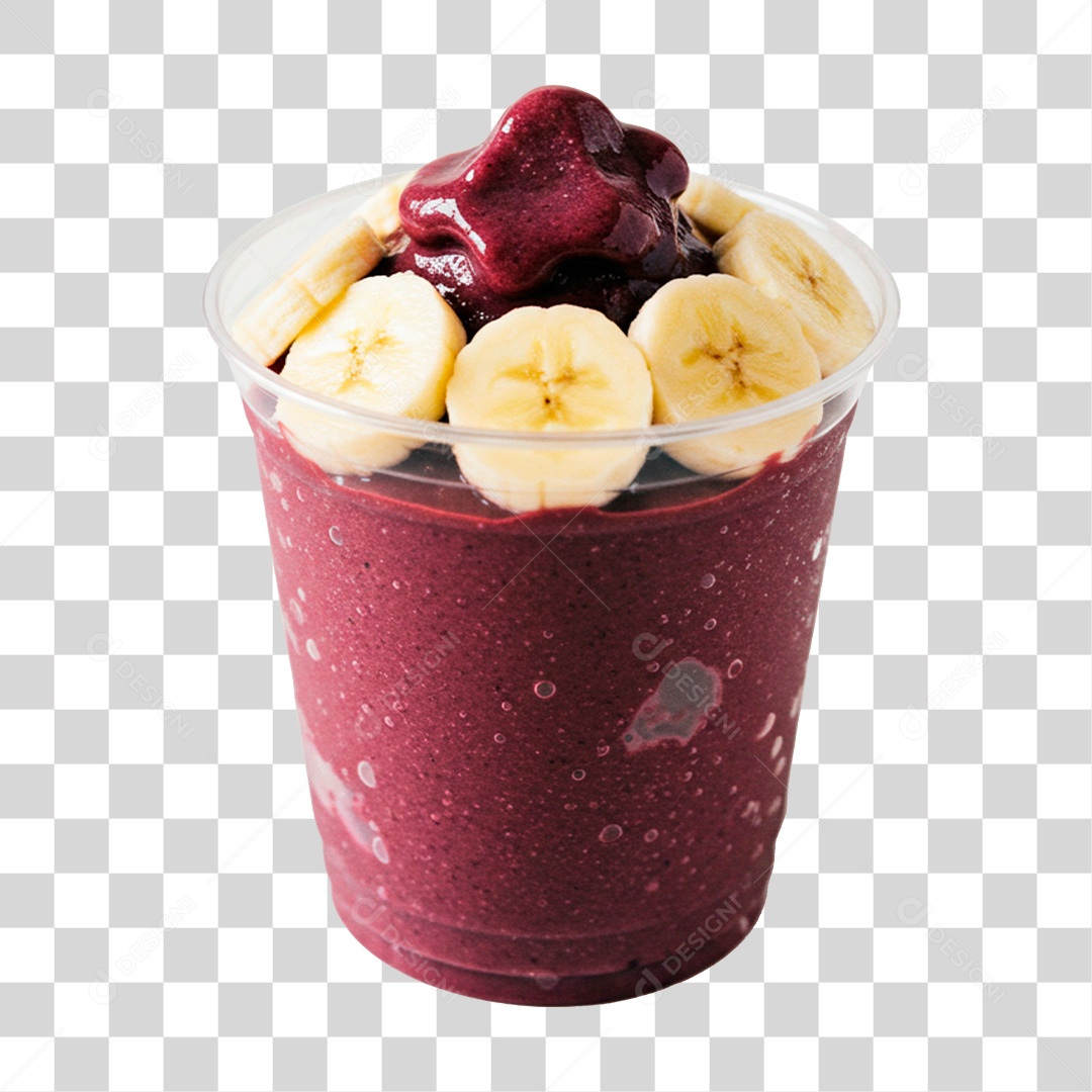 Copo de Açaí PNG Transparente