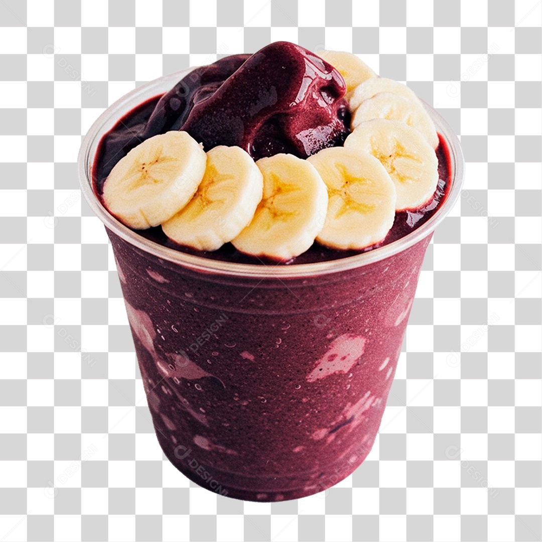 Copo de Açaí PNG Transparente