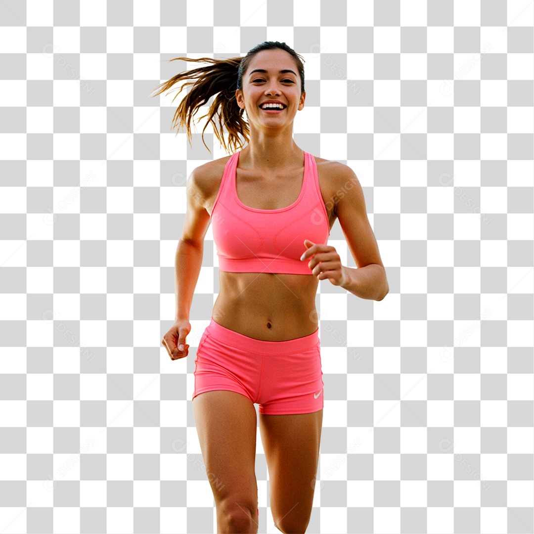 Mulher Correndo PNG Transparente