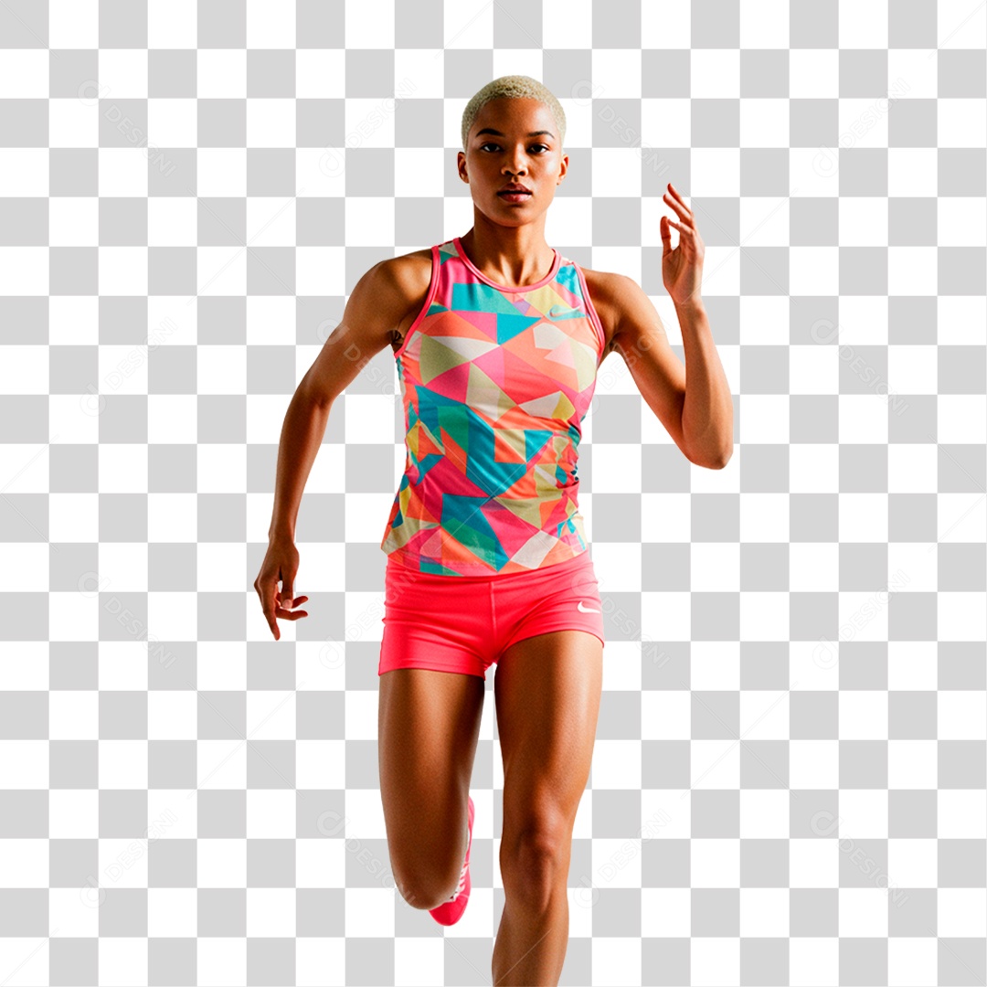 Mulher Correndo PNG Transparente