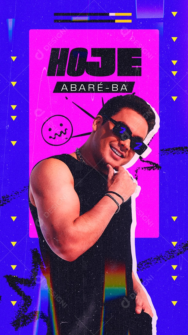 Story Shows Abaré BA Hoje Social Media PSD Editável
