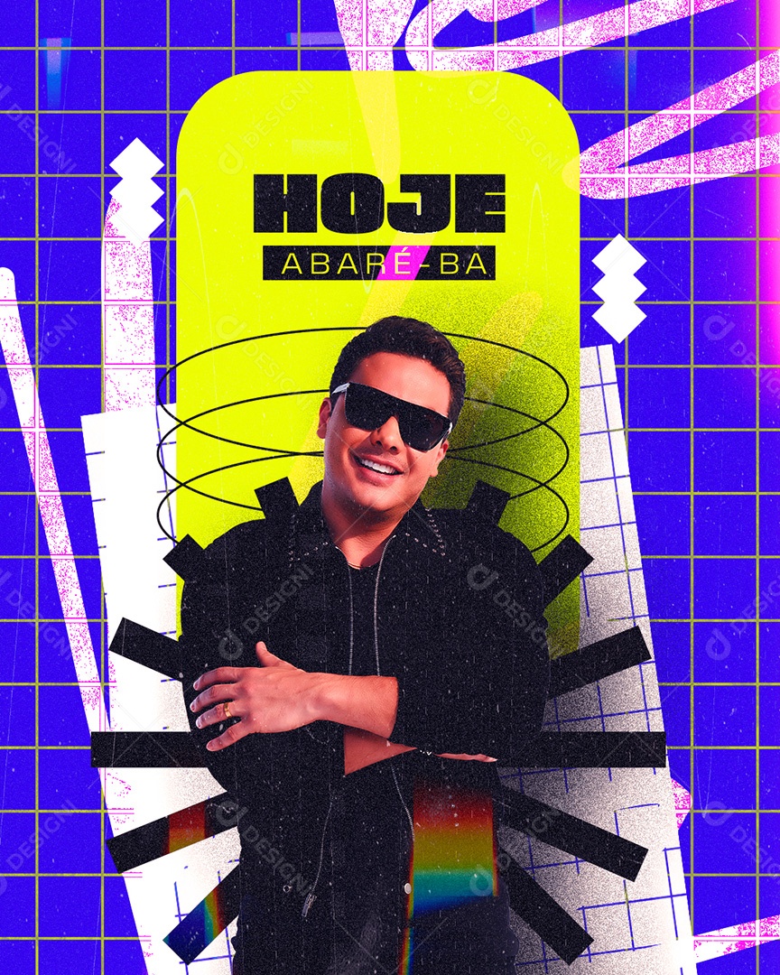 Flyer Shows Abaré BA Social Media PSD Editável