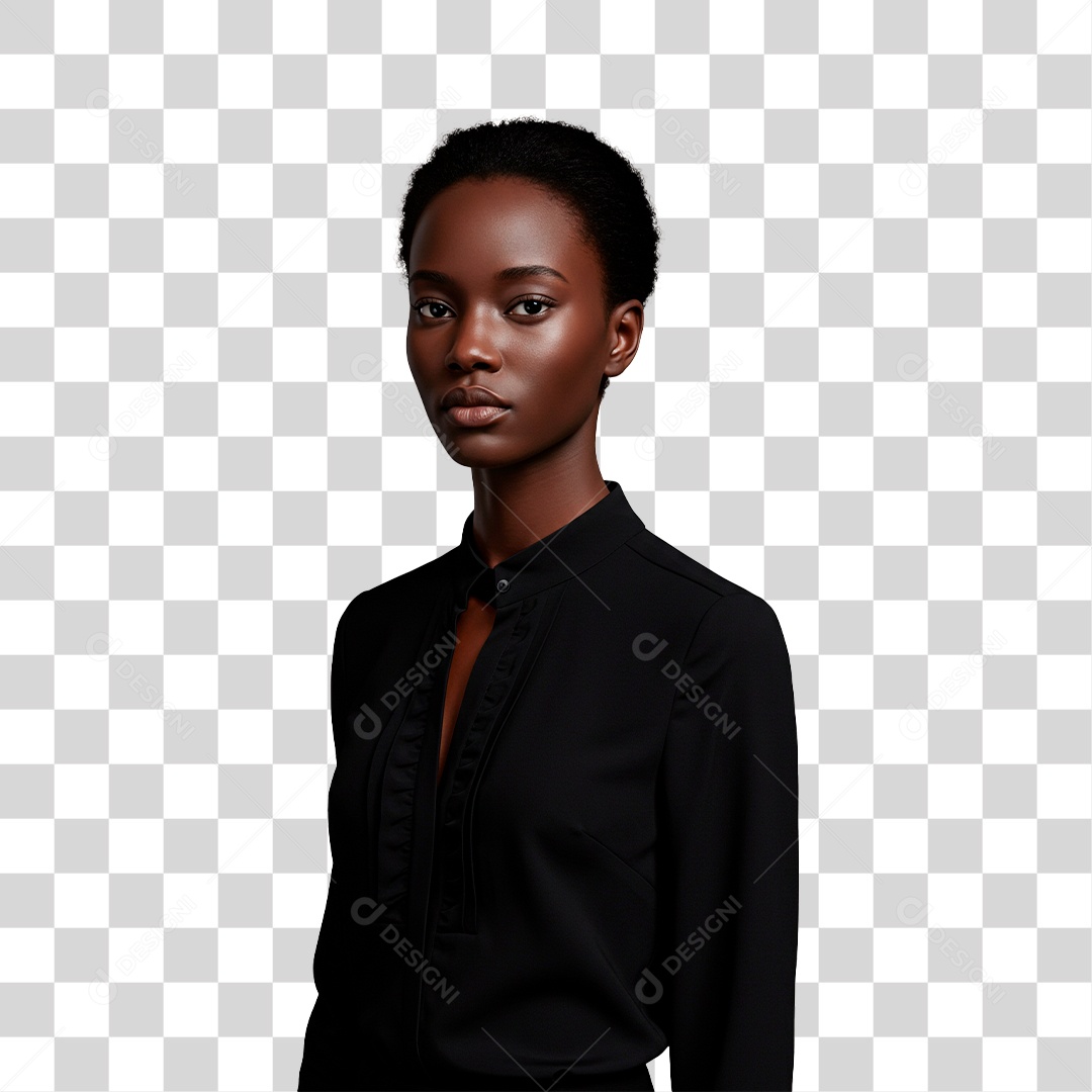 Mulher Negra PNG Transparente