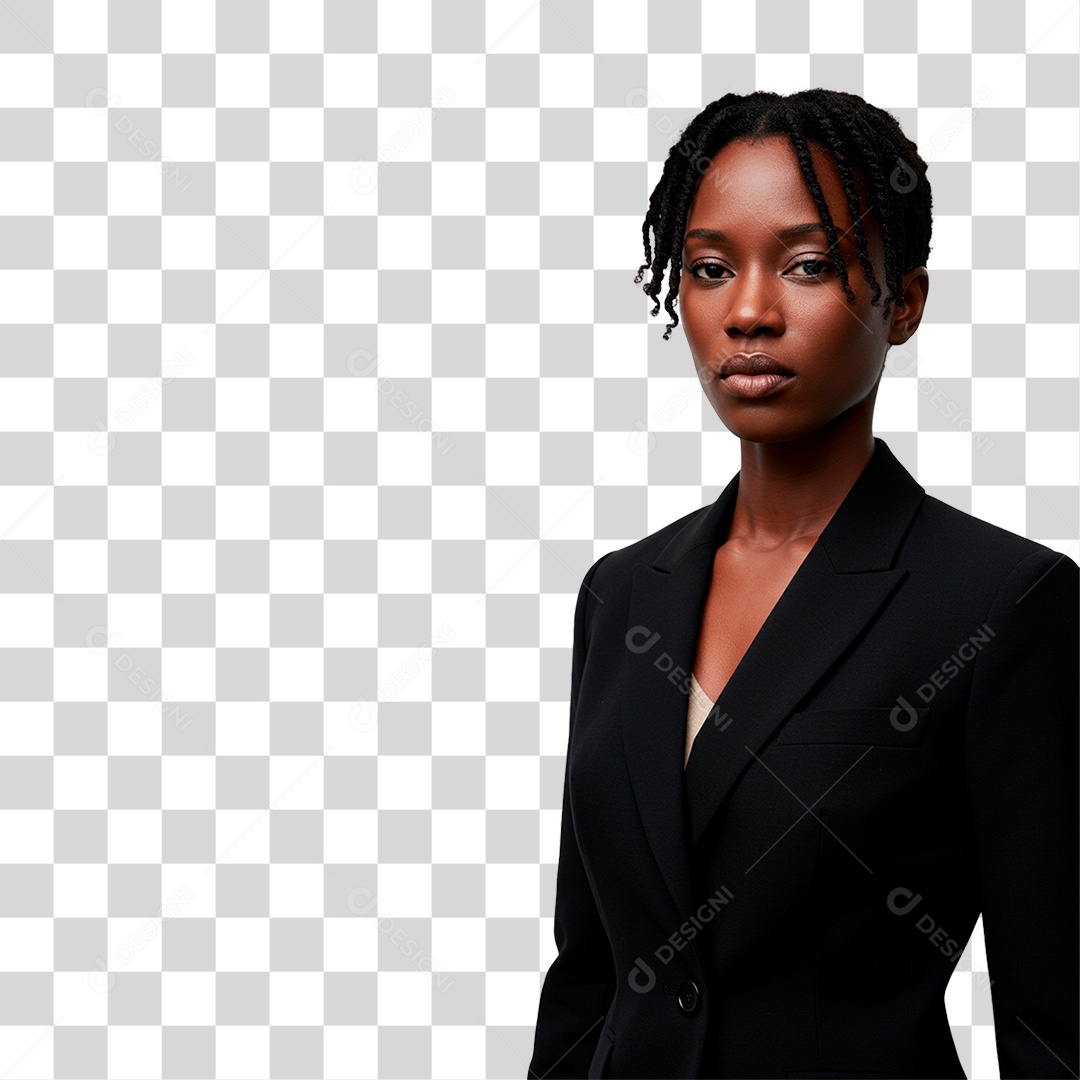 Mulher Negra PNG Transparente