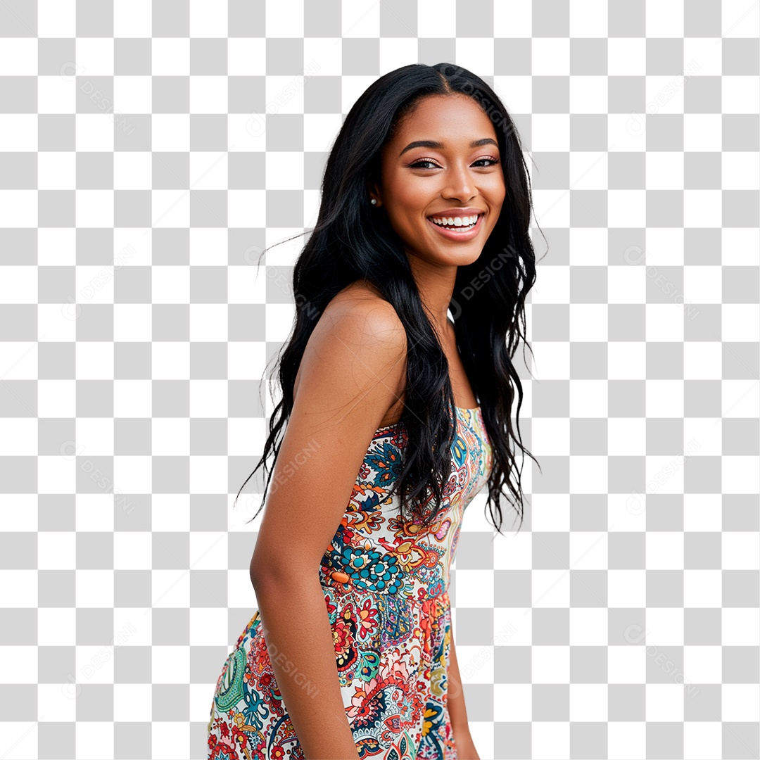 Mulher Sorrindo PNG Transparente