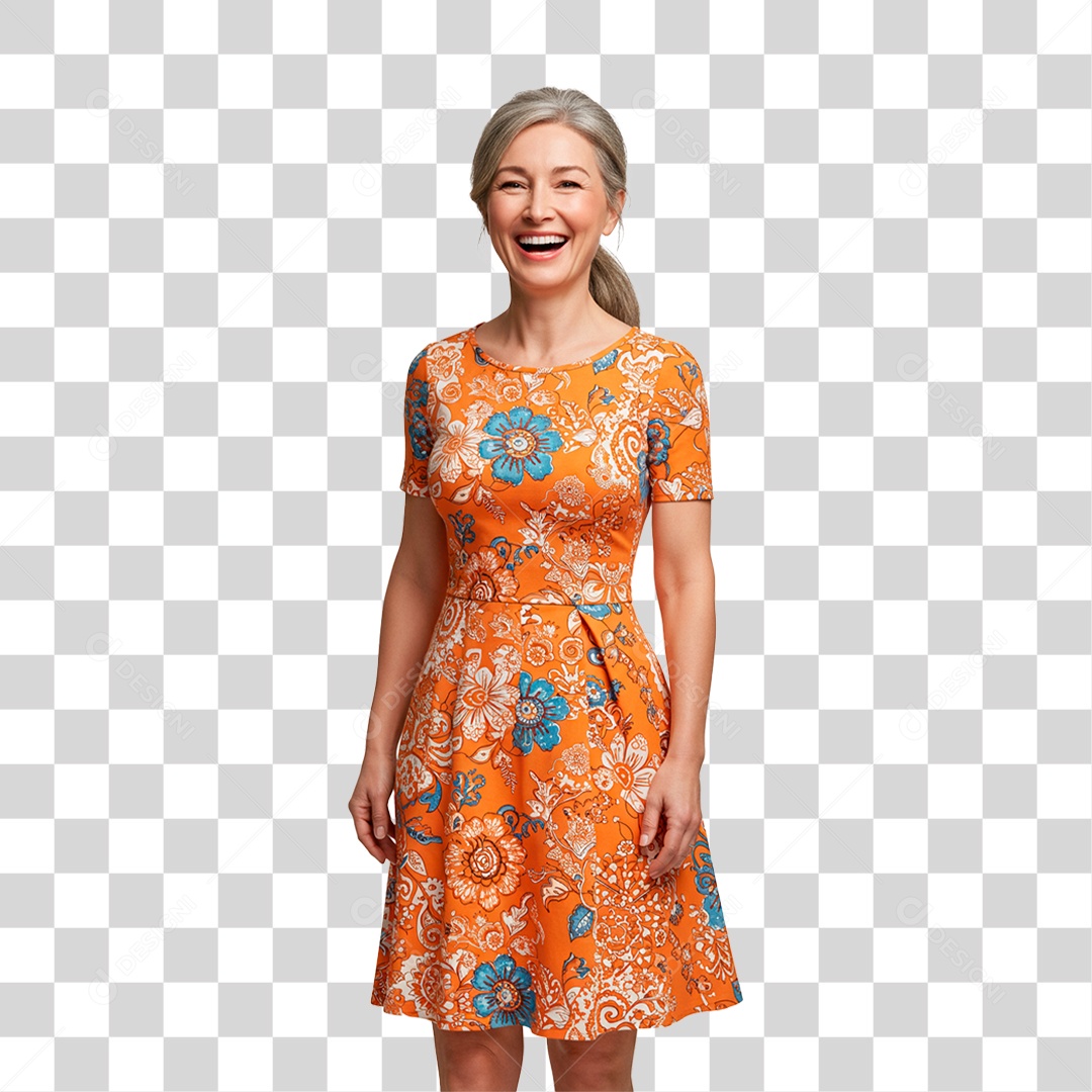 Mulher Sorrindo PNG Transparente